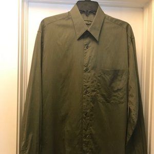 Green Long Sleeve Button Down Shirt (made in Italy